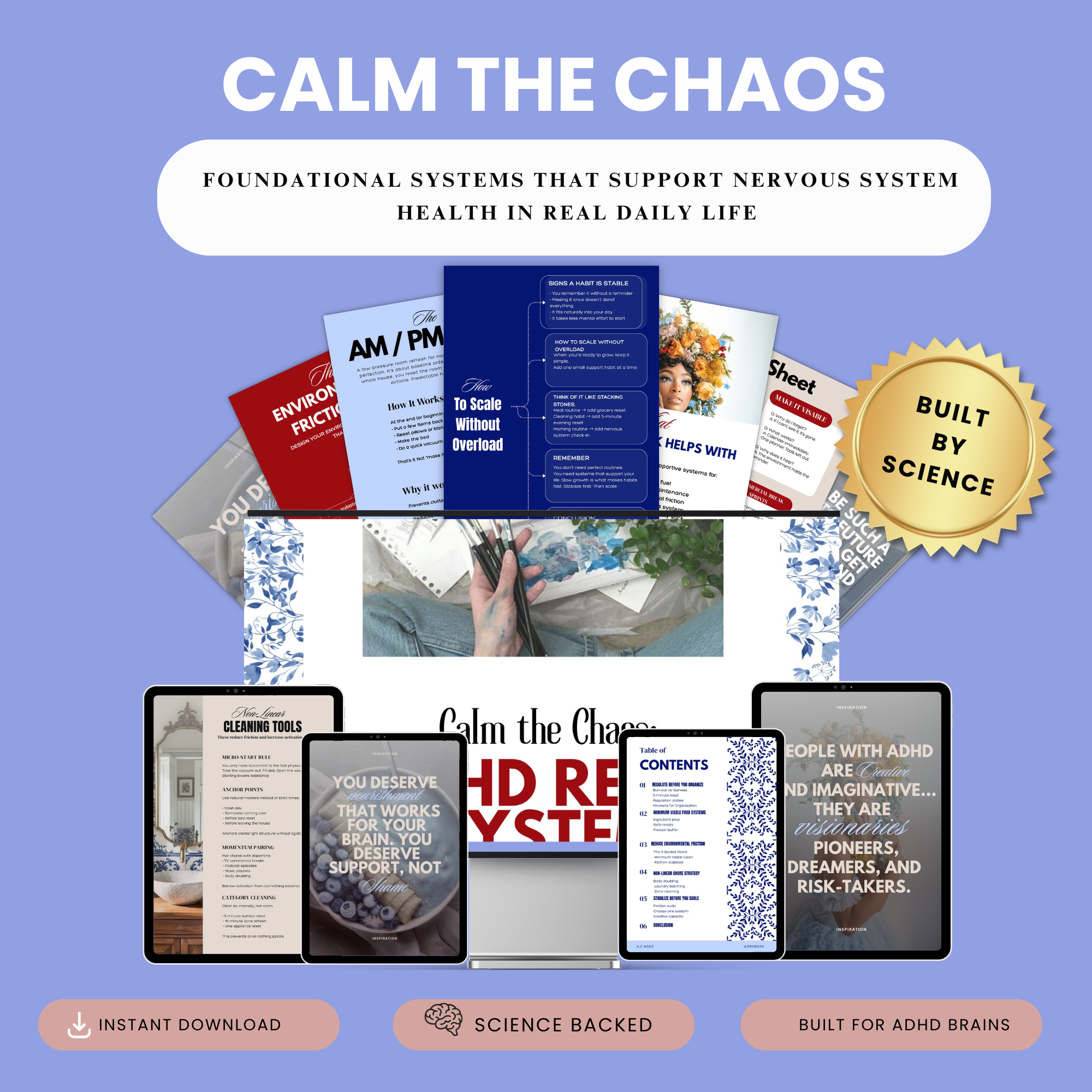 Calm the Chaos hero mockup